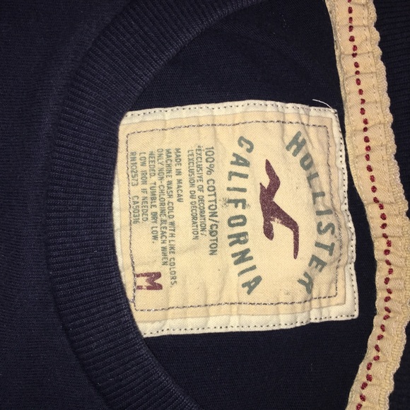 Girls Navy Blue Hollister Shirt - Picture 2 of 2